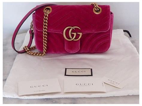 gucci tasche samt pink